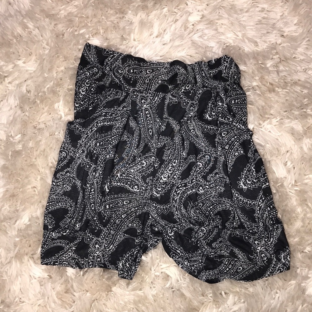 Paisley Print Shorts